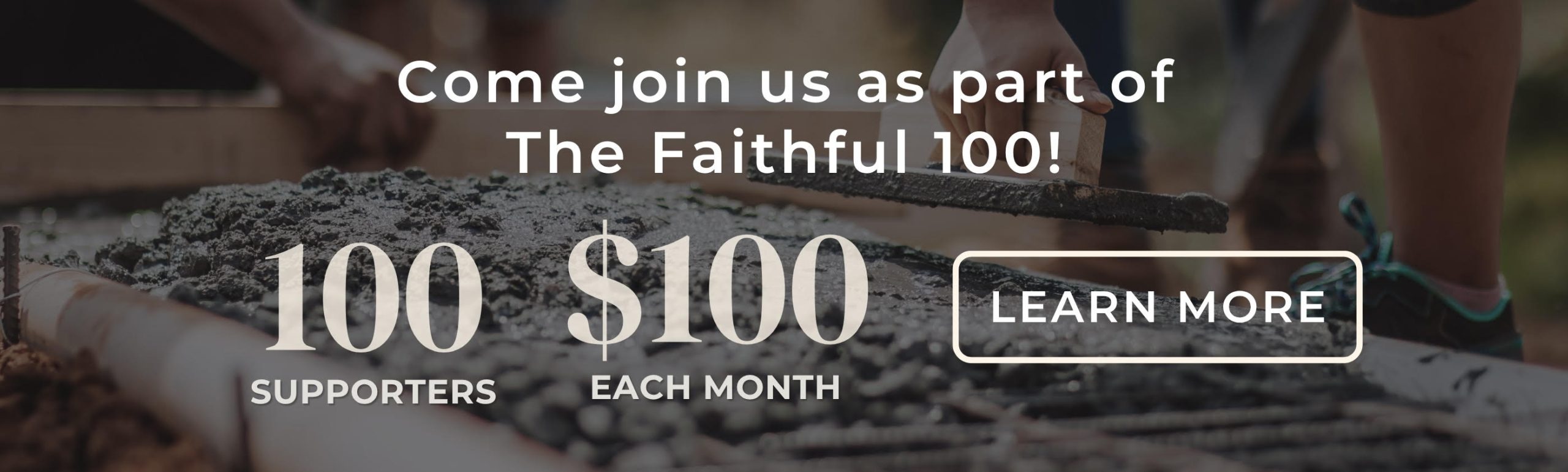 Faithful 100 Banner